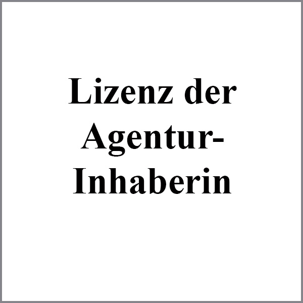 Lizenz der <br> Agentur- <br>Inhaberin